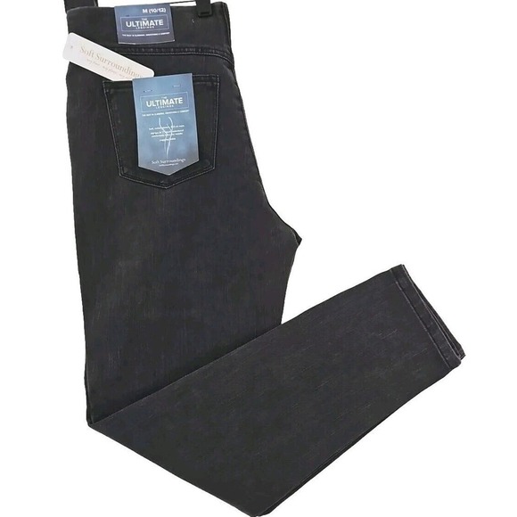 Soft Surroundings~Woman Sz M~Faded Black Wash Ultimate Denim Pull On Legging NWT - Picture 2 of 9